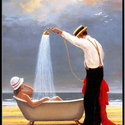 Bath on the Beach - Old Posters - 1211 - 40/50 HPLN