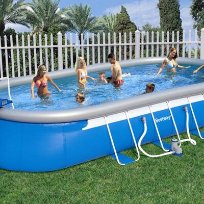 BestWay Ovalni Bazen sa Kompletnom Opremom 732 x 366 x 122 cm 56125