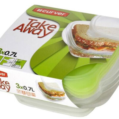 Curver Take Away set plastičnih posuda za hranu CU 08313-512