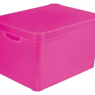 Curver kutija za odlaganje 25l transparentna pink CU 04711-325