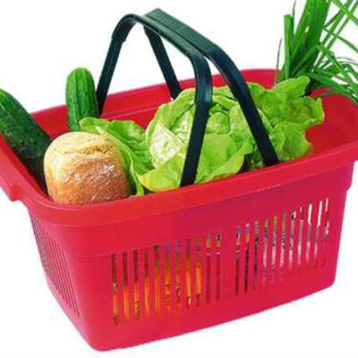 Curver korpa za prodavnicu - crvena CU 02686-416