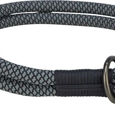 Ogrlica poludavilica za pse srednjih rasa veličina M Soft Rope black/grey Trixie 1984601