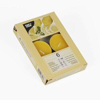 PapStar mirišljave sveće 6 komada limun PS 83327