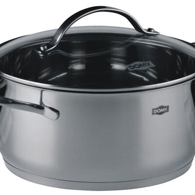 Domy šerpa sa staklenim poklopcem 2.7L 20x9.5cm Inox 91921
