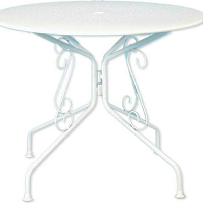 Beli metalni sto Falcon T022X03606605 0191449