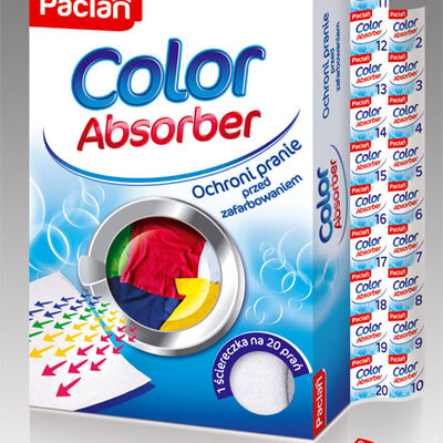 Apsorber boje pri pranju veša u mašini 135291