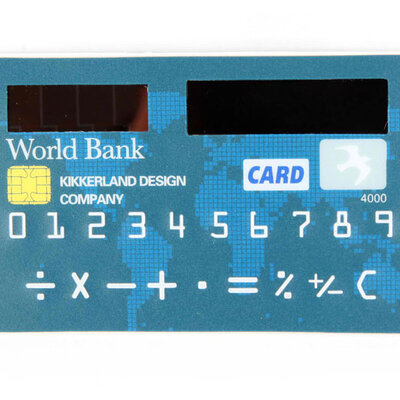 Kikkerland solarni kalkulator u obliku kreditne kartice CC07