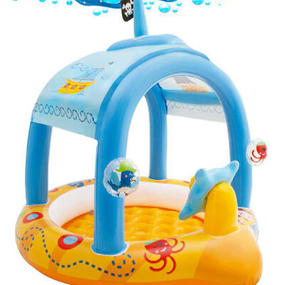 Bazen za decu sa štitnikom od sunca