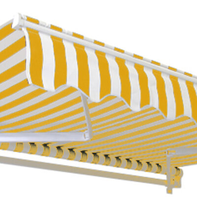Tenda za zid ili plafon - Stripes 4x2.5 m žutobela