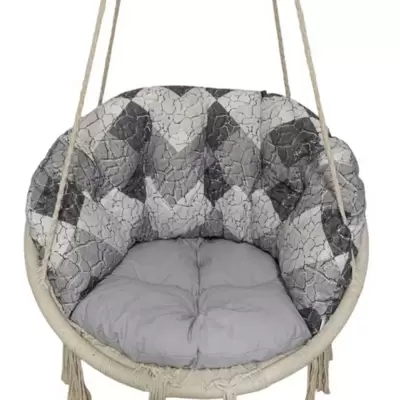 Dvobojni jastuci za makrame ljuljašku Grey - Grey stone