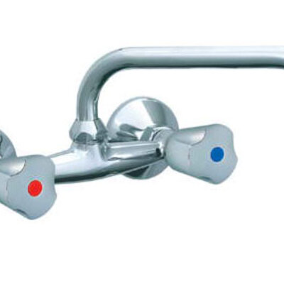 Rosan Keramic dvoručna baterija za sudoperu ili lavabo gornji izliv 200mm KK03101