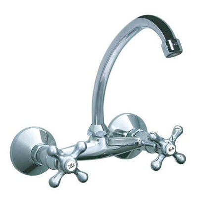 Rosan Nostalgija zidna dvoručna baterija za sudoperu ili lavabo 130mm J N03113