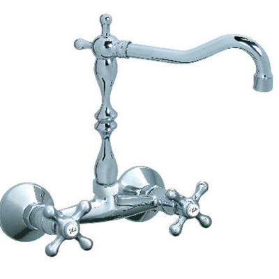 Rosan Nostalgija zidna dvoručna baterija za sudoperu ili lavabo Roma 200mm N03202