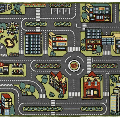 Dečiji tepih Gradski saobraćaj 100x120cm