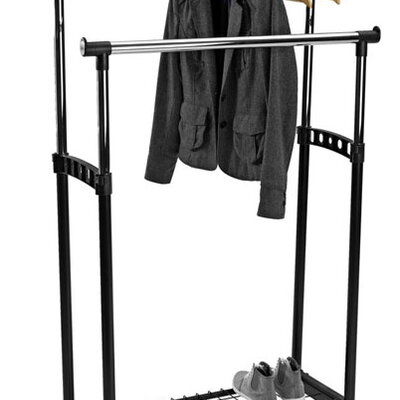 Dupli stalak za odeću sa policom za obuću Spider
