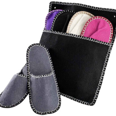 Papuče u torbici od filca 5 pari