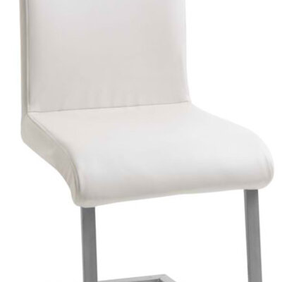 Trpezarijska stolica Pakard srebrna/krem
