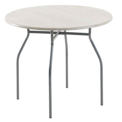 Trpezarijski sto Swan Ø90cm metal pepeljasta boja