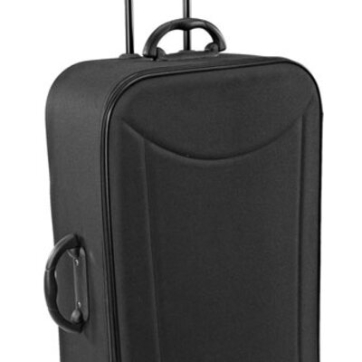 Veliki putni kofer Globe Trotter 25x45x77cm crna