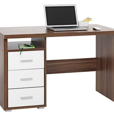 Radni sto Porto sa 3 fioke orah/krem