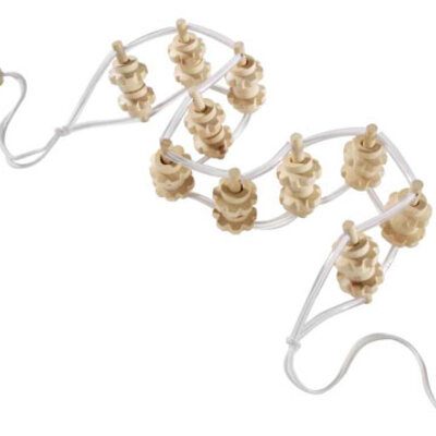 Drveni masažer za leđa sa ručkama za samo-masažu