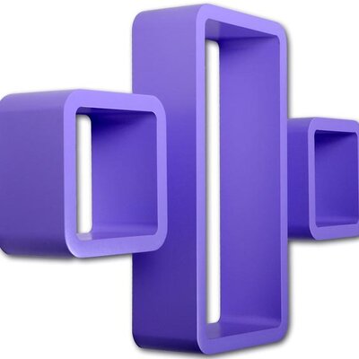 Zidna Polica - 3 elementa Lila MDF L021