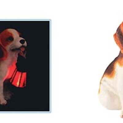 Dvorišna solarna lampa u obliku psa