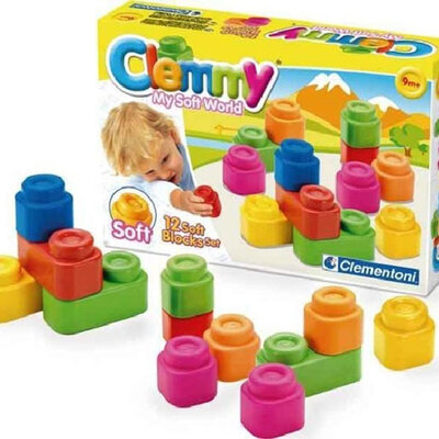 Clementoni mekane gumene kocke Clemmy 12 kom 