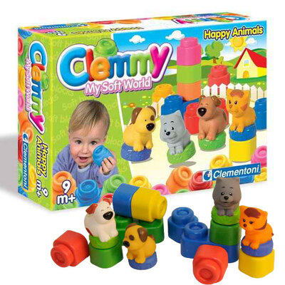 Clementoni mekane gumene kocke Srećne životinje 