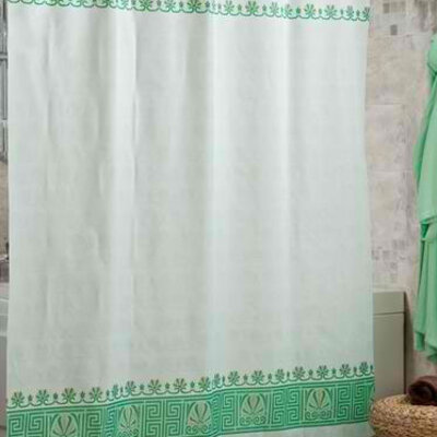 Tekstilna zavesa za kadu Crown zelena