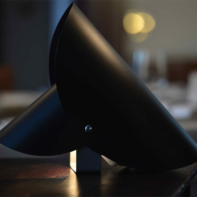 Dekorativna lampa sa 3 PVC abažura crna E14