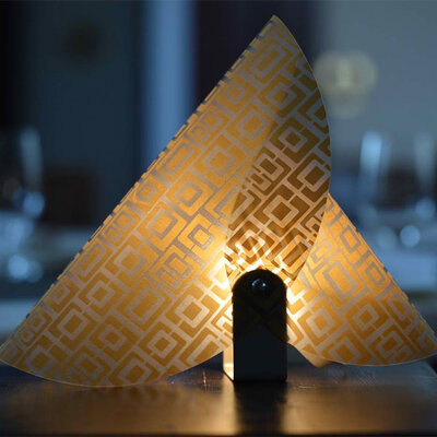 Dekorativna lampa sa 2 abažura Gold E14