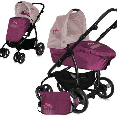 Bertoni Kolica Avio Set Violet Pink Flowers 10020021326