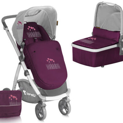 Bertoni Kolica Evo Set Violet Pink Flowers 10020371326