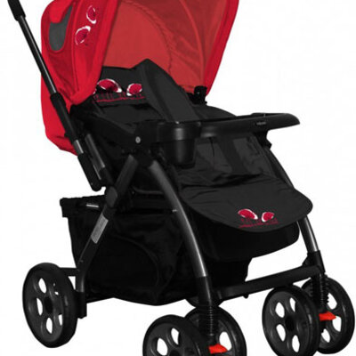 Bertoni Kolica City Black Red Poppies 10020011234