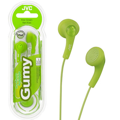 JVC Gumy slušalice, odgovarajuće za iPod i iPhone HA-F150 zelene