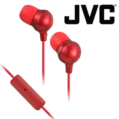 JVC Marshmallow Hands Free slušalice od memorijske pene JVC HA-FR36 crvene