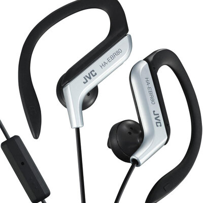 JVC Ear Clip slušalice sa mikrofonom i daljinskim HA-EBR80 silver
