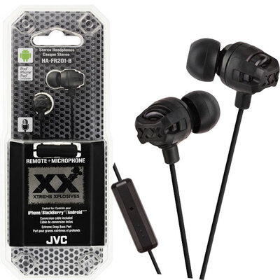 JVC XX In-Ear slušalice sa mikrofonom i daljinskim HA-FR201 crne