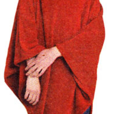 Pončo univerzalne veličine flis crveni