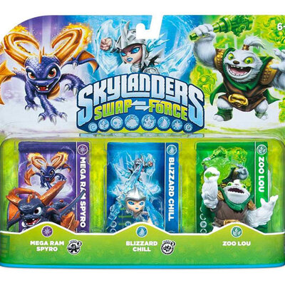 Skylanders Swap Force Tripple Pack B, Zoo Lou, Spyro i Chill 84759EU