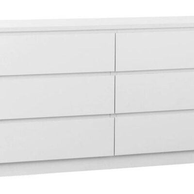 Komoda Willer 3+3 fioke bela