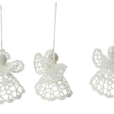 Novogodišnji pamučni ukrasi 3kom/p Anđeo