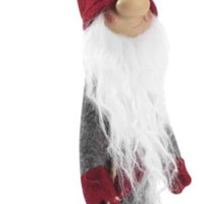 Novogodišnji ukras Deda Mraz Cozy figura V40cm filc