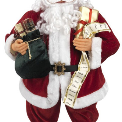 Novogodišnji ukras Deda Mraz Rabbler sa poklonima V80cm