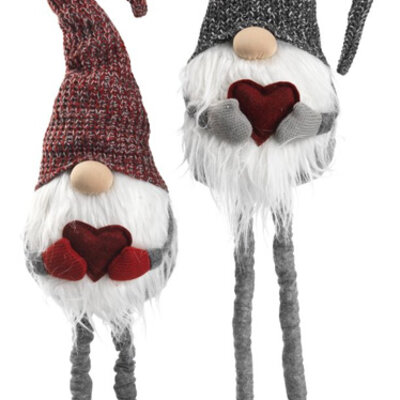 Novogodišnji ukras Deda Mraz sa podesivim nogama V96cm