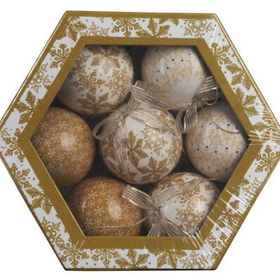 Novogodišnji ukrasi kugle 1/14 60 mm 181008