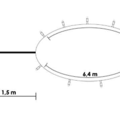 Novogodišnje sijaličice - lampice 80 LED crvene KDL 084
