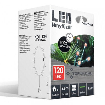 Novogodišnje sijaličice - lampice 120 LED crvene KDL 124