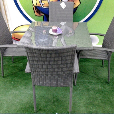 Ratan Garnitura La Concha Grey